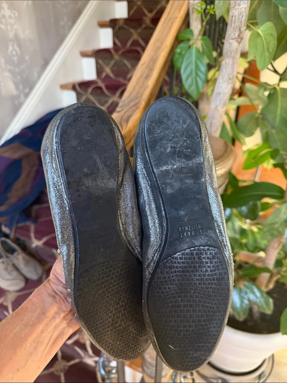STUART WEITZMAN ladies ballet flat size 10 made in Spain good condition